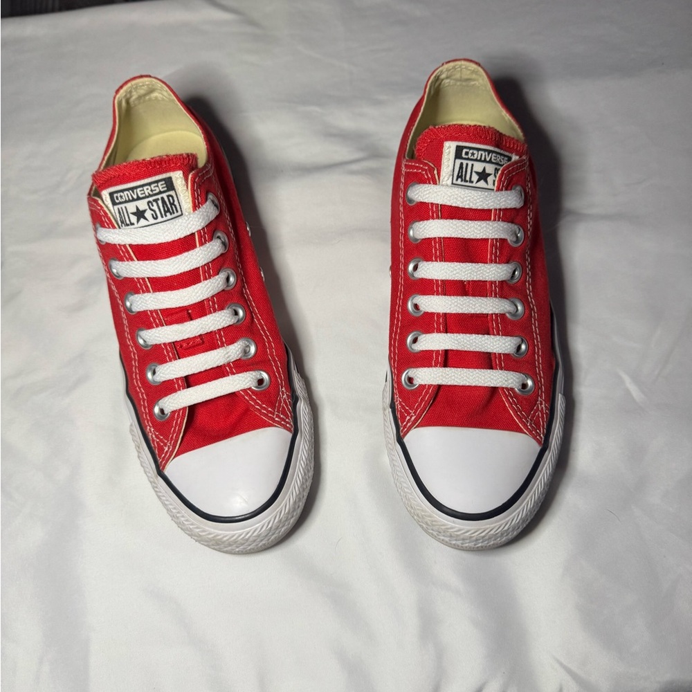 Converse Women’s Red Canvas Sneakers